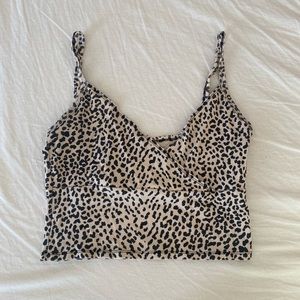 SHEIN leopard tank top